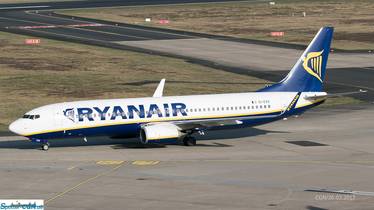 EI-EVG Ryanair Boeing 737-8AS(WL)