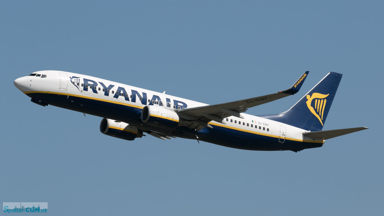 EI-EBY Ryanair Boeing 737-8AS(WL)