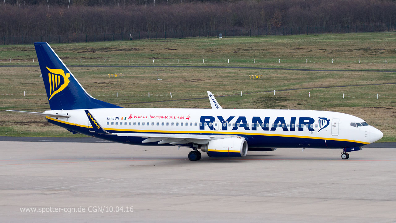 EI-EBN Ryanair Boeing 737-8AS(WL)
