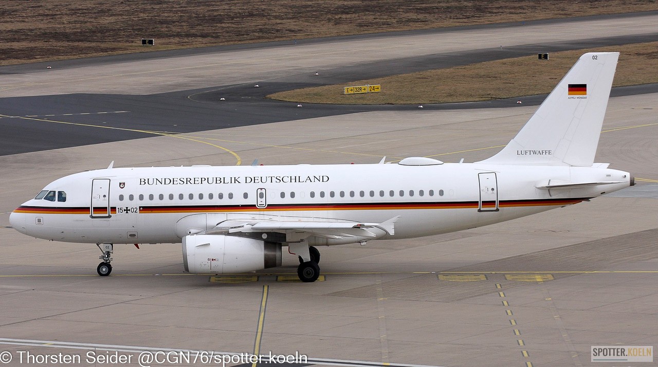 15+02 Luftwaffe (German Air Force) Airbus A319-133 ACJ