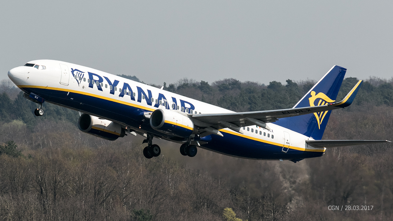 EI-DLX Ryanair Boeing 737-8AS(WL)