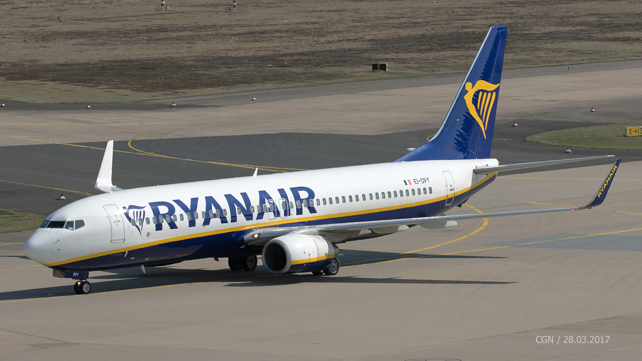 EI-DPY Ryanair Boeing 737-8AS(WL)