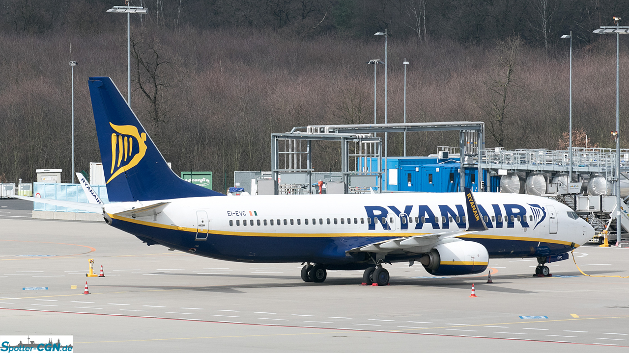 EI-EVC Ryanair Boeing 737-8AS(WL)