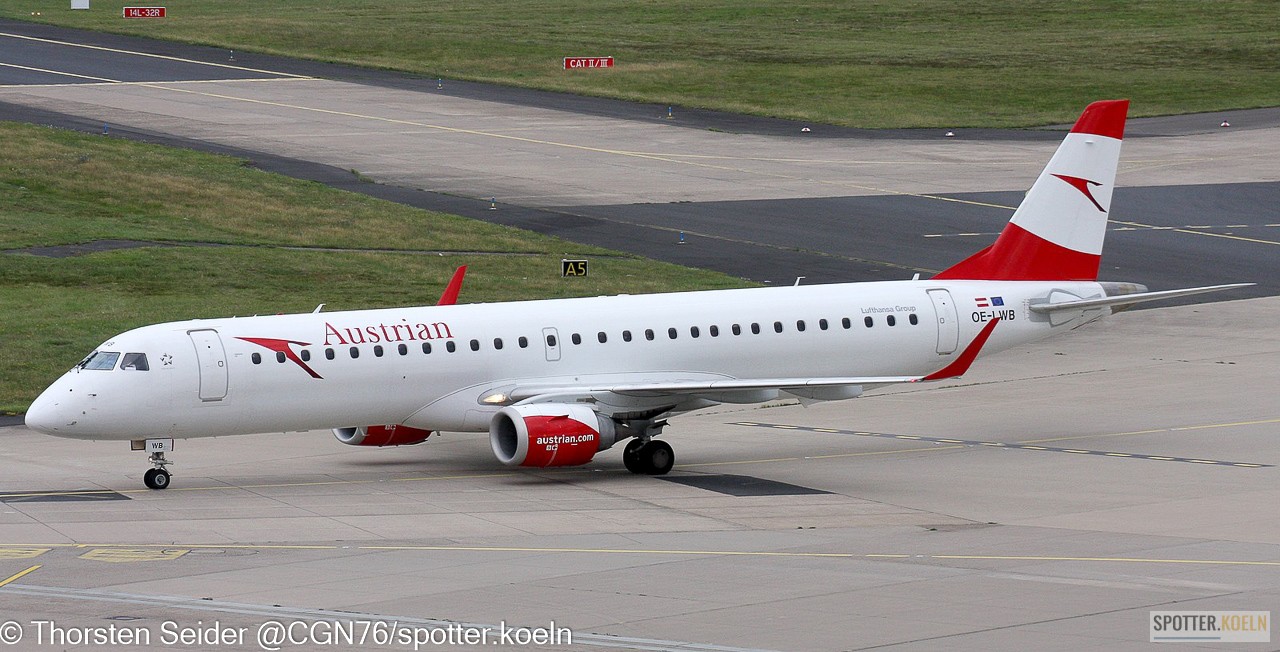 Austrian Airlines ERJ-195LR OE-LWB