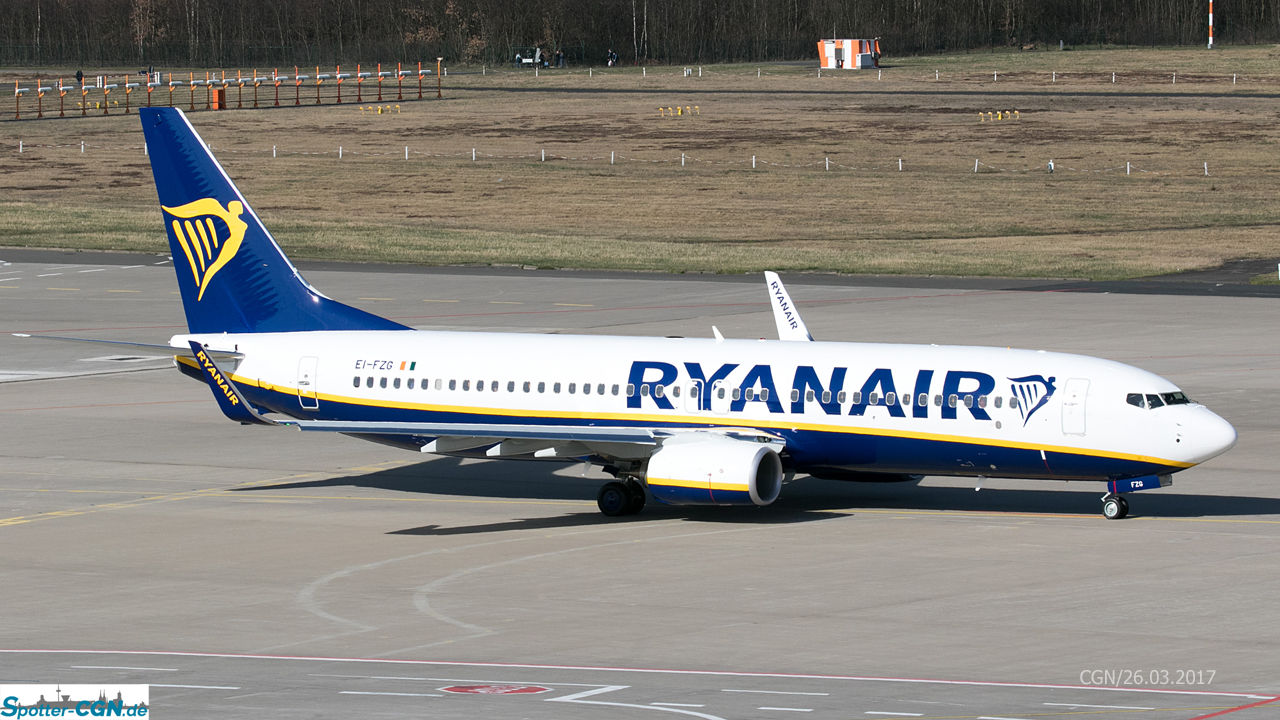 EI-FZG Ryanair Boeing 737-8AS(WL)