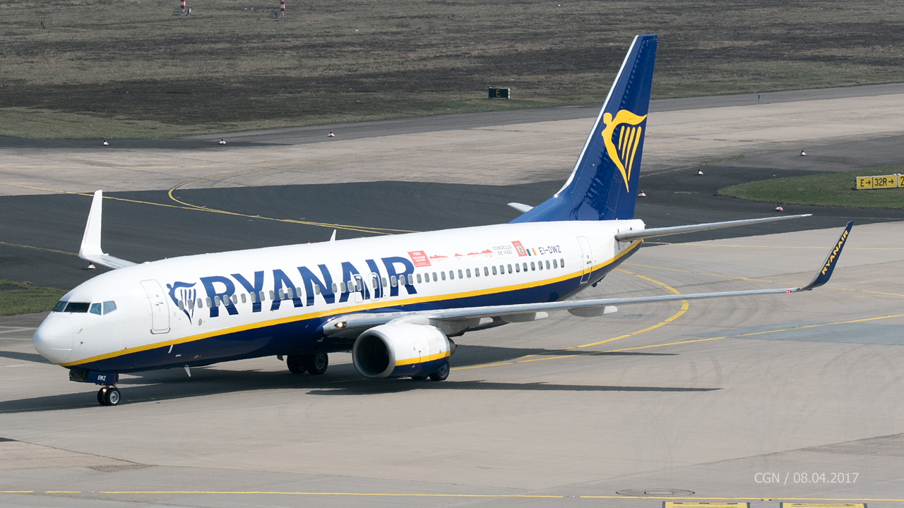 EI-DWZ Ryanair Boeing 737-8AS(WL)