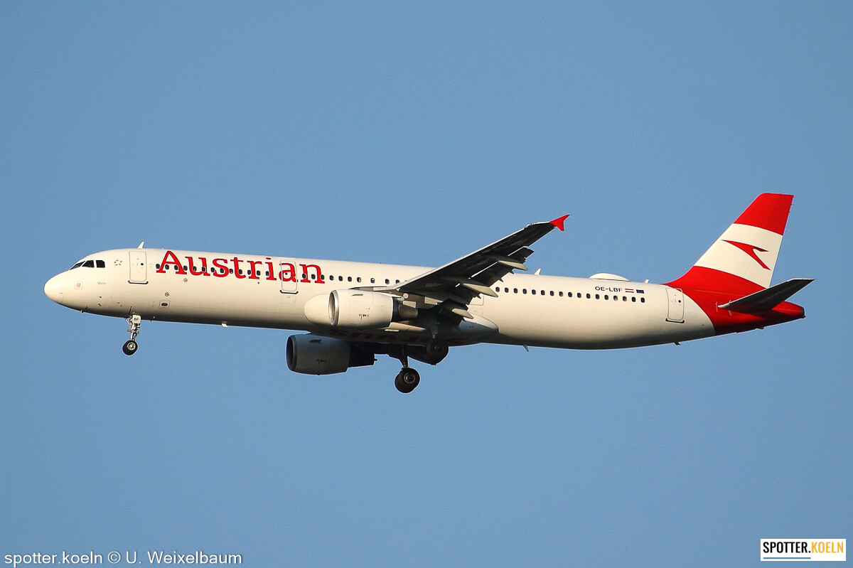 Austrian Airlines OE-LBF Airbus A321-211