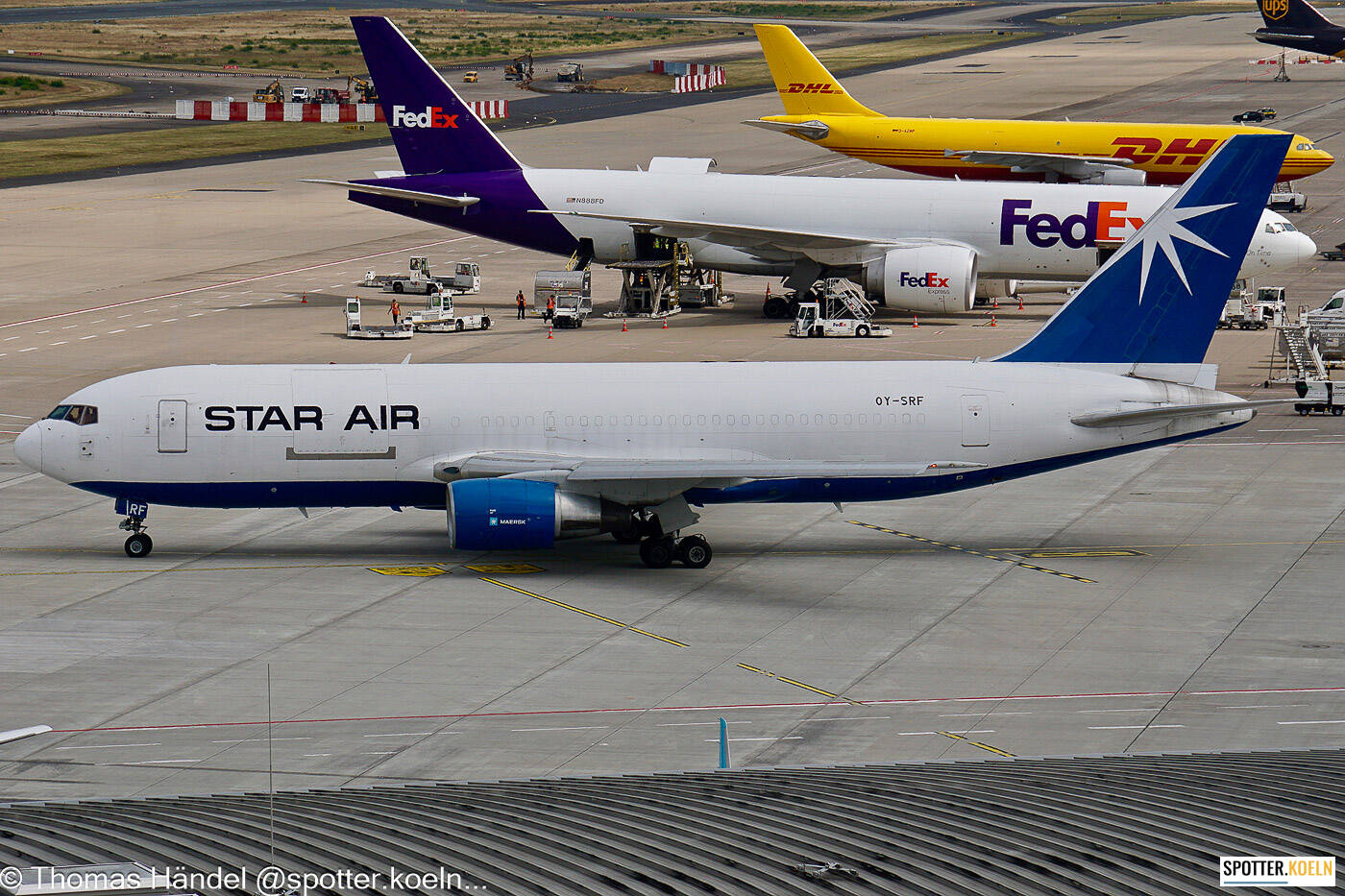 Maersk Air Cargo OY-SRF Boeing B767-219(BDSF) Maersk Air Cargo OY-SRF Boeing B767-219(BDSF)