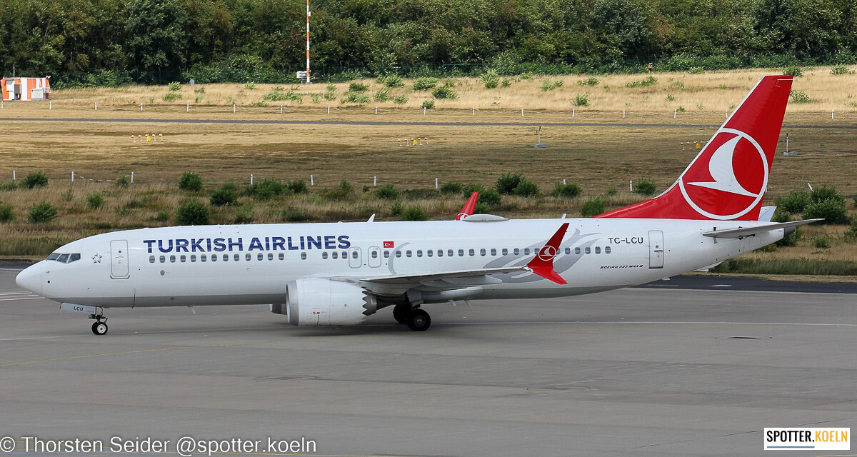 Turkish Airlines 737-MAX8 TC-LCU 