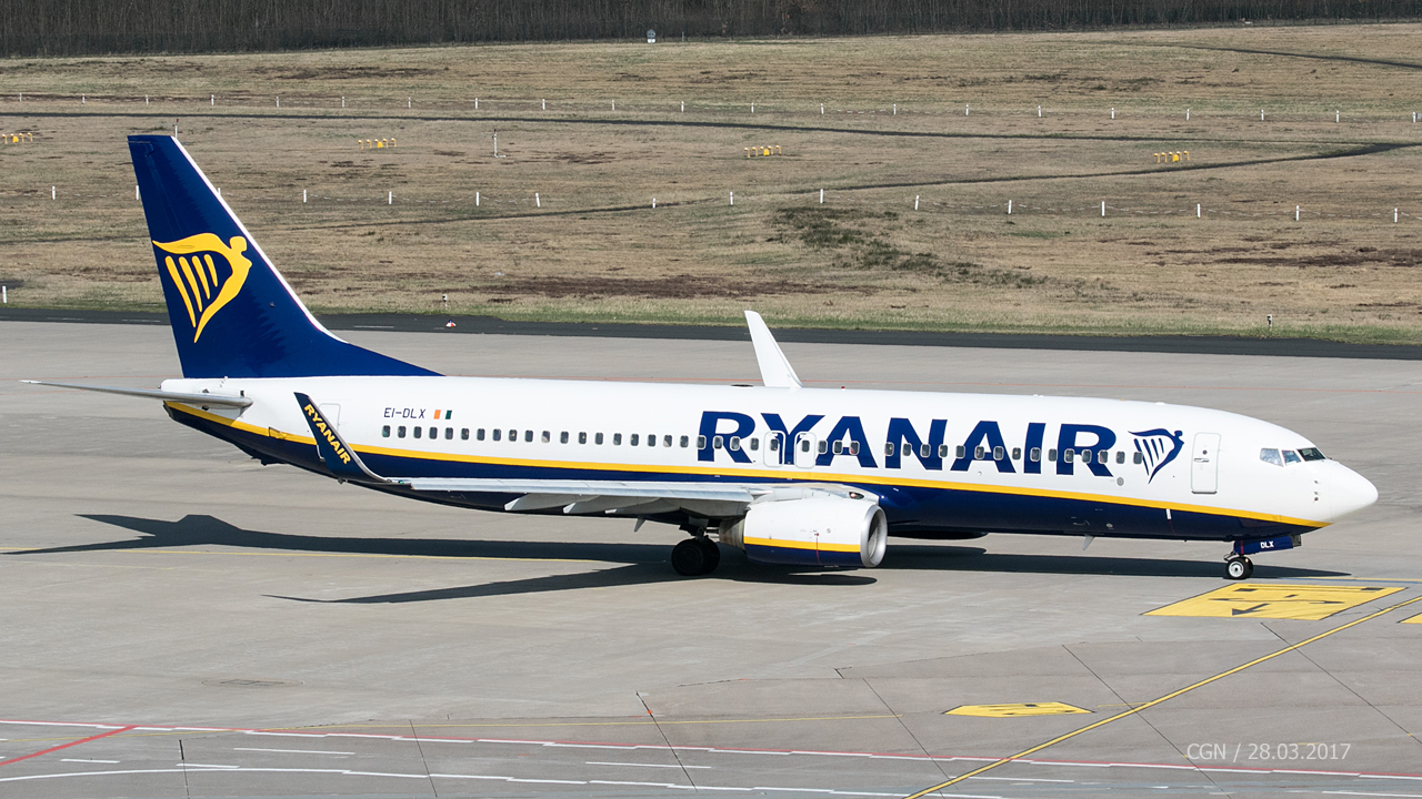 EI-DLX Ryanair Boeing 737-8AS(WL)