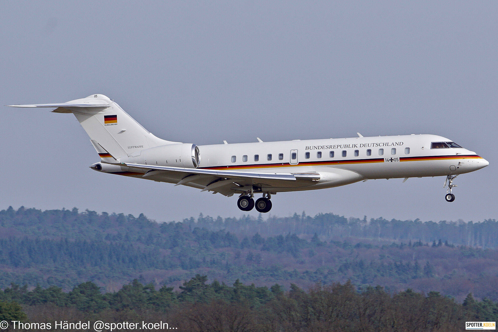 Luftwaffe 14+05 Bombardier Global 5000 (BD-700-1A11) 