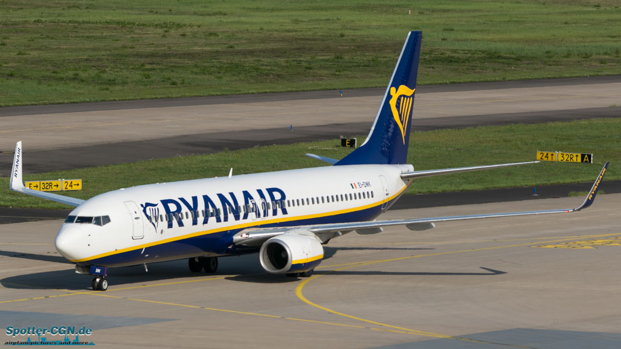EI-DWK Ryanair Boeing 737-8AS(WL)