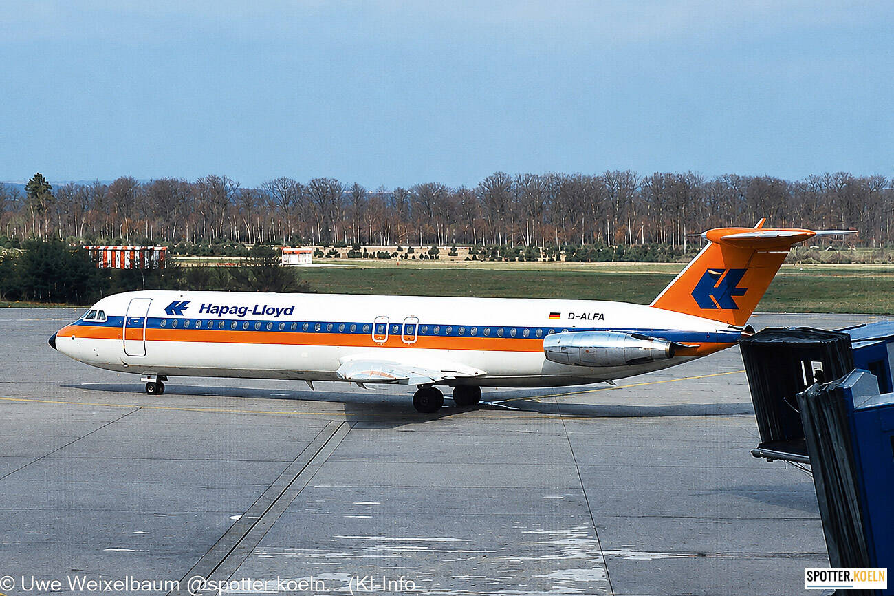 Hapag-Lloyd D-ALFA BAC 1-11-528FL 