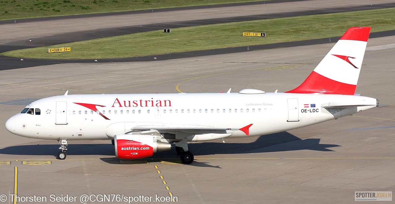Austrian Airlines A319-100 OE-LDC