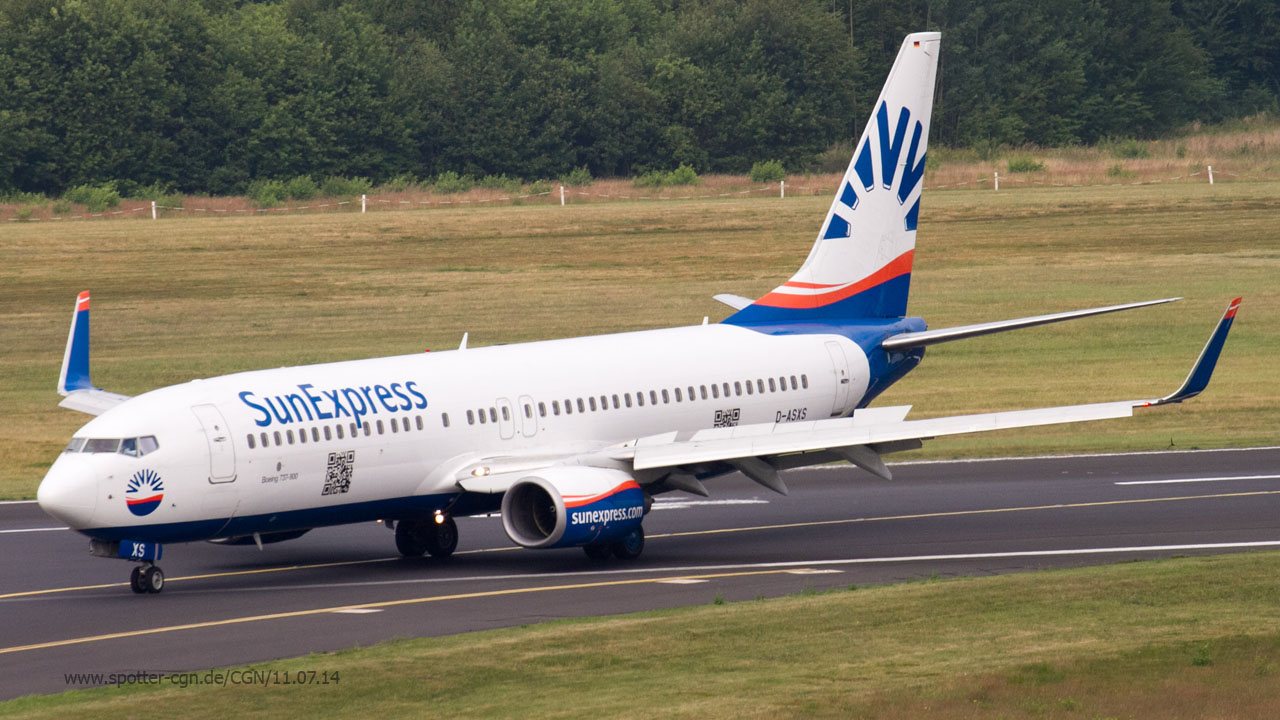 D-ASXS SunExpress Germany Boeing 737-86J(WL)