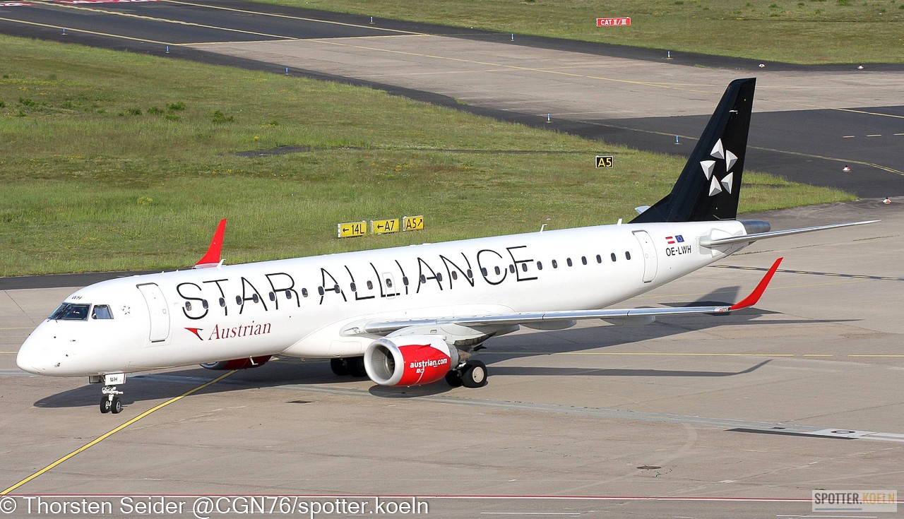 Austrian Airlines ERJ-195LR OE-LWH
