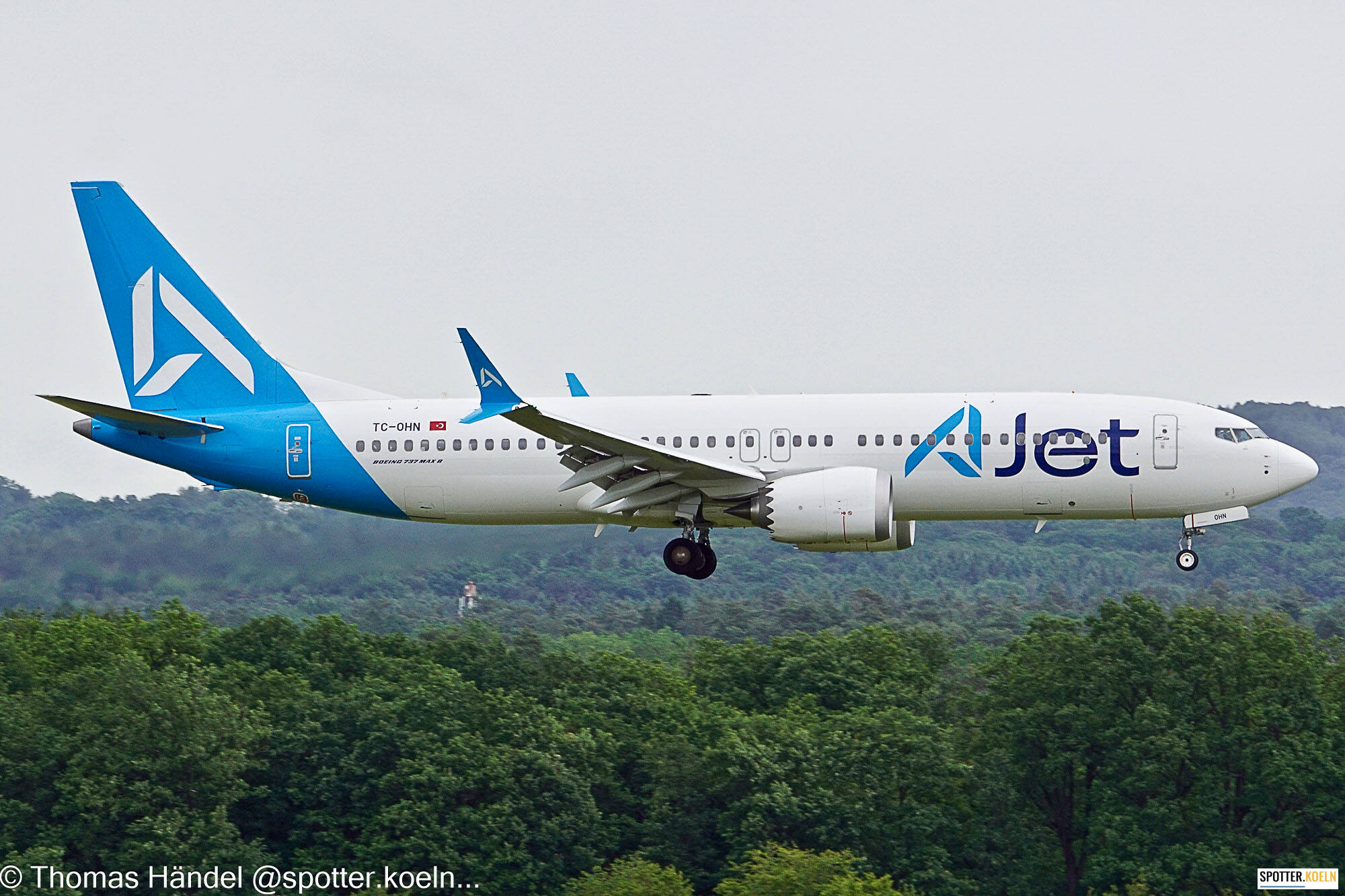 AJet TC-OHN Boeing 737MAX8 