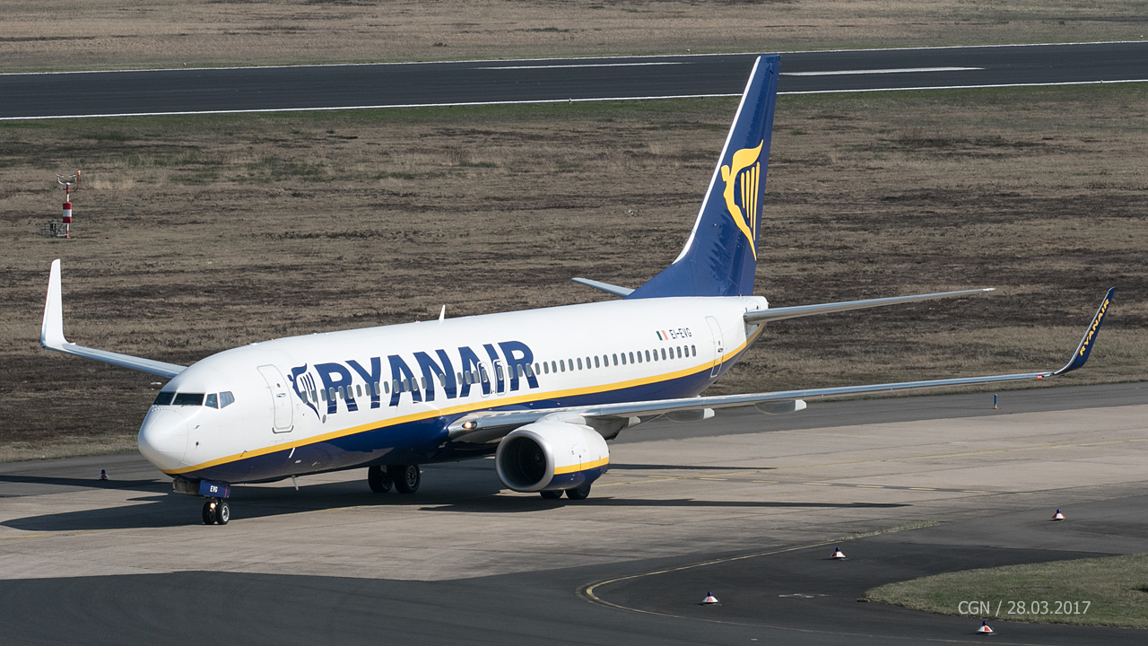 EI-EVG Ryanair Boeing 737-8AS(WL)