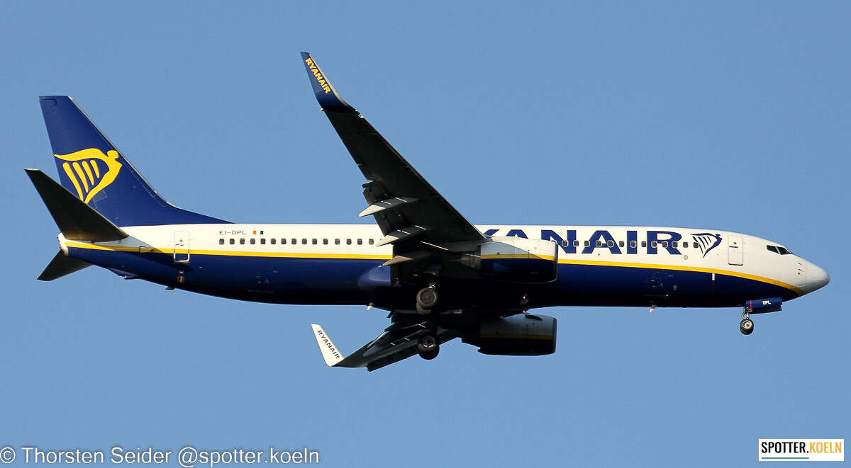 EI-DPL Ryanair Boeing 737-8AS(WL)