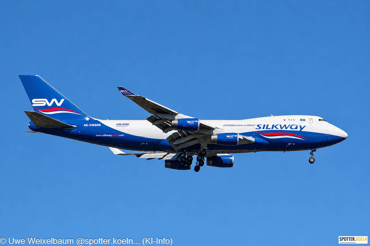 Silk Way West Airlines 4K-SW888 B747-4R7F 
