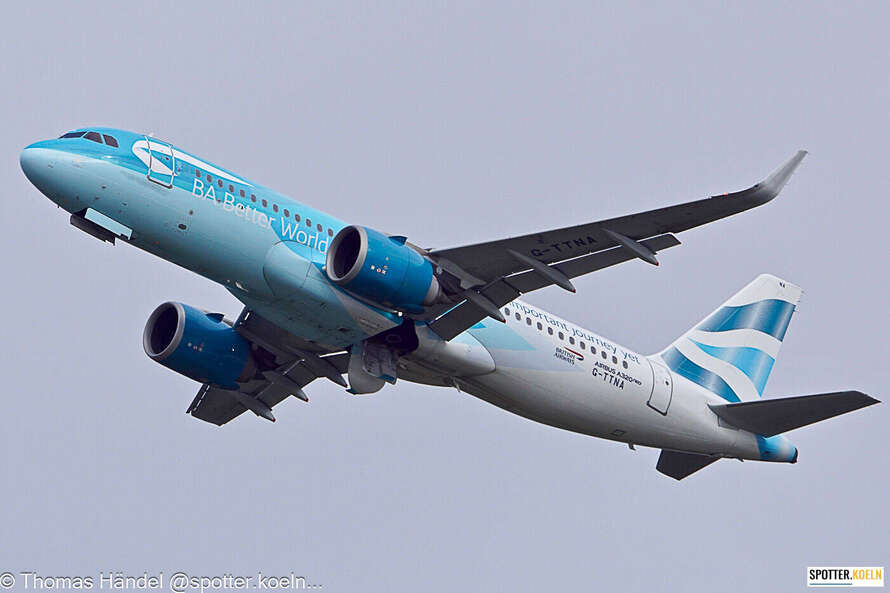 British Airways G-TTBA Airbus A320-251N CGN 14.10.2025 Thomas Haendel